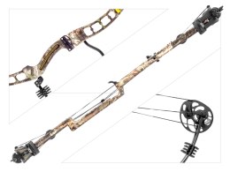 Łuk bloczkowy dla dorosłych Ek AXIS 2.5 CNC 30-70lb 32