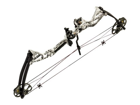 Łuk bloczkowy dla dorosłych i młodzieży Poe Lang Rex 15-55 lb 28" skull camo