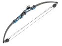 Łuk bloczkowy dla dzieci i młodzieży Ek Firestar 25 lb 30,75" czarno - niebieski