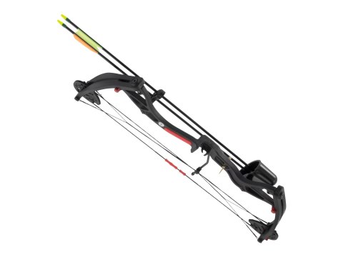 Łuk bloczkowy dla dzieci i młodzieży Poe Lang Buster 15-22 lb 25" czarny