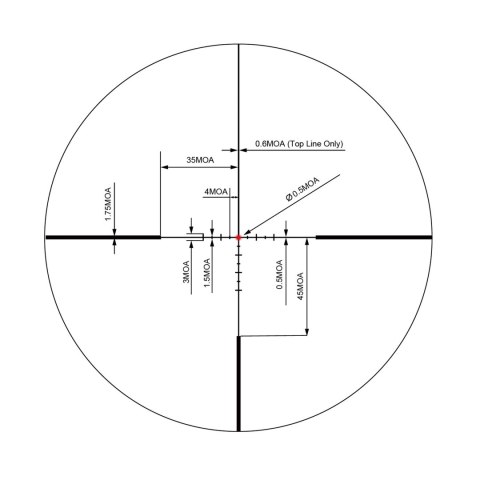 Luneta Redwin Scarlet 1-8x24 FT czarna