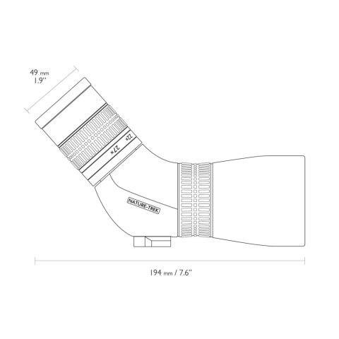 Luneta obserwacyjna Hawke Nature Trek 9-27x56 kątowa