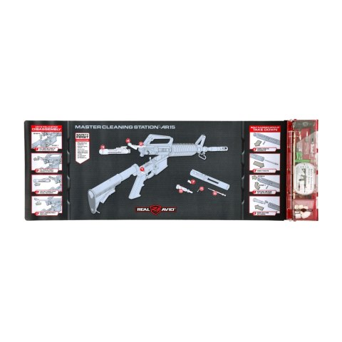 Mata rusznikarska Real Avid z zestawm narzędzi Master Cleaning Station AR-15 AVMCS-AR