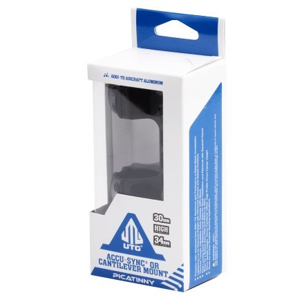 Montaż jednoczęściowy, wysoki, szybki Leapers UTG Accu-Sync 30/22 cantilever 34 mm czarny