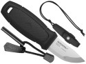 Nóż Morakniv Eldris czarny z zestawem Neck Knife stal nierdzewna