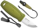 Nóż Morakniv Eldris oliwkowy z zestawem Neck Knife stal nierdzewna
