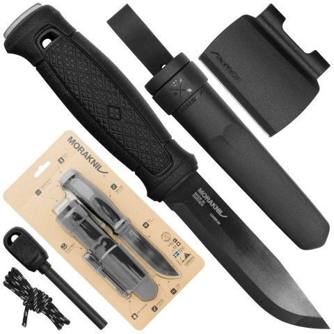 Nóż Morakniv Garberg BlackBlade z zestawem przetrwania stal węglowa