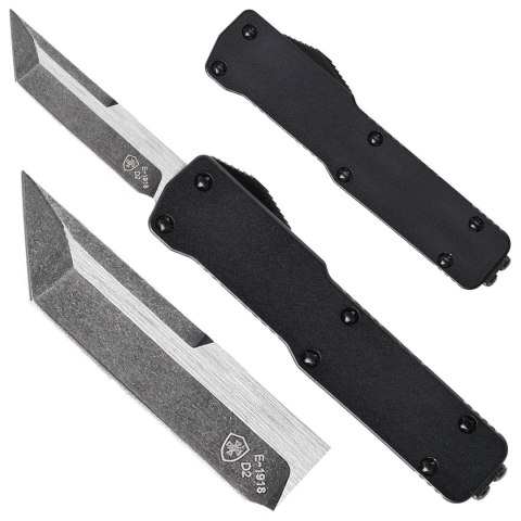 Nóż OTF Templar Knife Cali Legal Aluminium Anodized Black Tanto Black