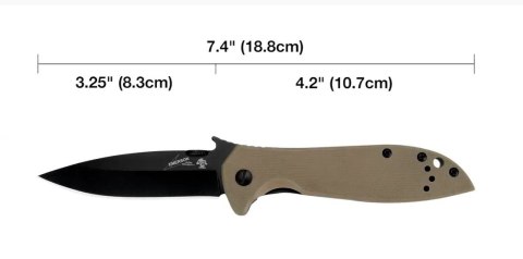 Nóż składany Kershaw Emerson 6054BRNBLK