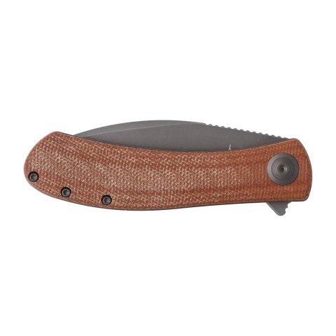 Nóż składany Trollsky Knives Mandu brązowy/stalowe ostrze Micarta