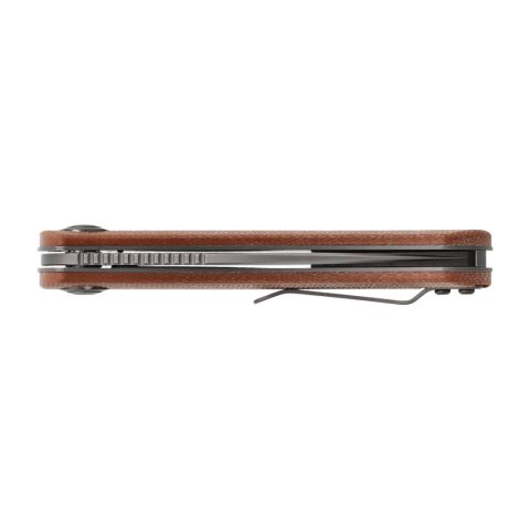 Nóż składany Trollsky Knives Mandu brązowy/stalowe ostrze Micarta