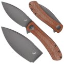 Nóż składany Trollsky Knives Mandu brązowy/stalowe ostrze Micarta