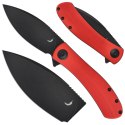 Nóż składany Trollsky Knives Mandu czerwony G10
