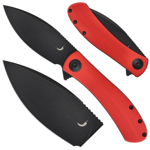 Nóż składany Trollsky Knives Mandu czerwony G10