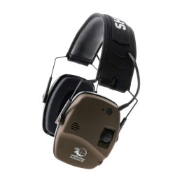 Ochronniki słuchu aktywne RealHunter Active ProSHOT BT brązowe