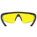Okulary taktyczne Wiley X Saber Advanced 300 pale yellow, czarne oprawki