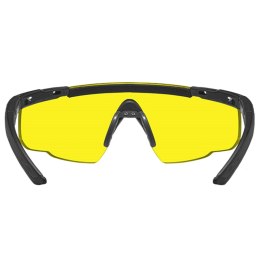 Okulary taktyczne Wiley X Saber Advanced 300 pale yellow, czarne oprawki