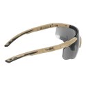 Okulary taktyczne Wiley X Saber Advanced 308T smoke / clear / rust, jasnobrązowe oprawki