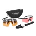 Okulary taktyczne Wiley X Saber Advanced 309 grey / rust / vermilion, czarne oprawki