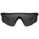 Okulary taktyczne Wiley X Saber Advanced 317 smoke / clear, czarne oprawki