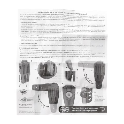 Pałka teleskopowa ESP Baton 18" czarna hartowana