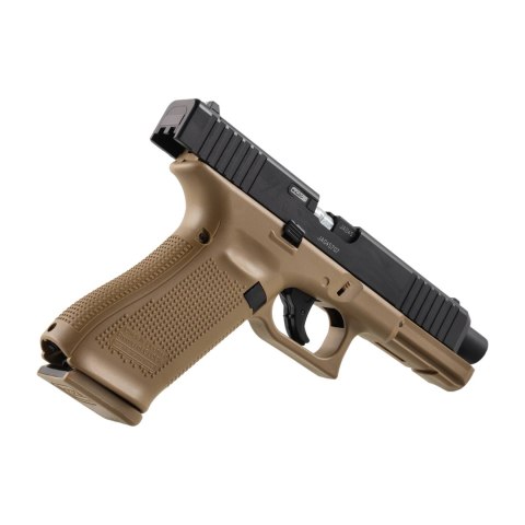 Pistolet na kule gumowe Glock Gen 5 T4E .43 CO2 coyote, zestaw