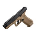 Pistolet na kule gumowe Glock Gen 5 T4E .43 CO2 coyote, zestaw