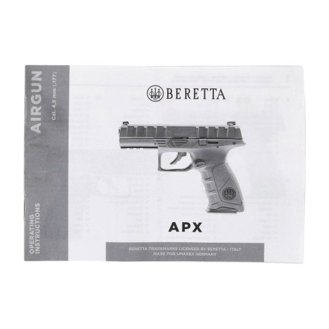 Pistolet wiatrówka Beretta APX black 4,5 mm BB CO2