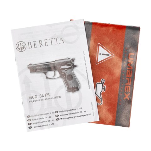 Pistolet wiatrówka Beretta M84 FS 4,5 mm BB CO2