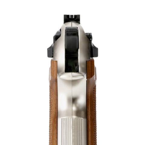 Pistolet wiatrówka Beretta M92 FS nickel/wood 4,5 mm Diabolo CO2