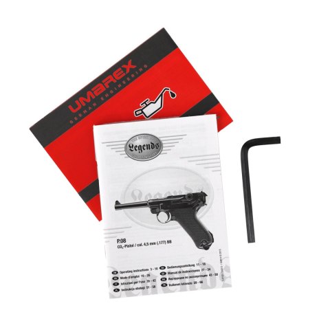 Pistolet wiatrówka Legends P.08 4,5 mm blowback 4,5 mm BB CO2