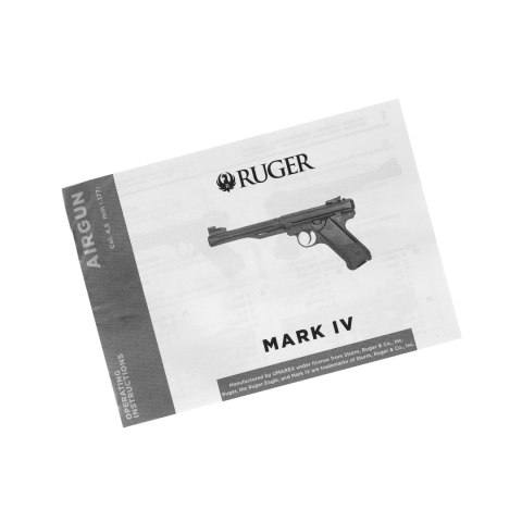 Pistolet wiatrówka Ruger Mark IV 4,5 mm czarny