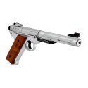 Pistolet wiatrówka Ruger Mark IV 4,5 mm srebrny