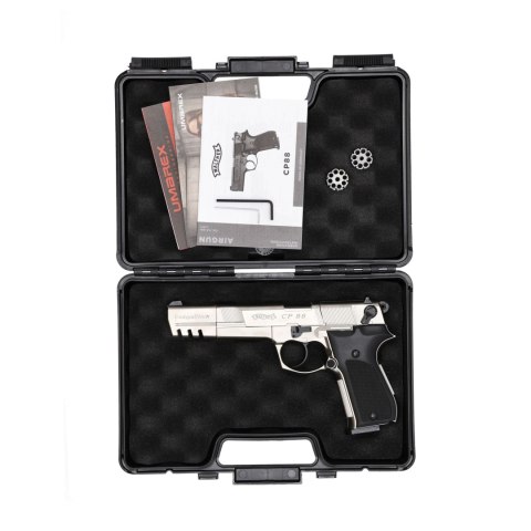Pistolet wiatrówka Walther CP88 Competition nikiel 4,5 mm diabolo CO2