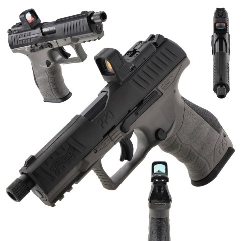 Pistolet wiatrówka Walther PPQ M2 Q4 TAC Combo 4,6" SET 4,5 mm