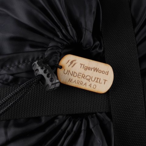 Podpinka Underquilt TigerWood Marra 2.0 Climashield Apex 4.0 200 cm, czarna
