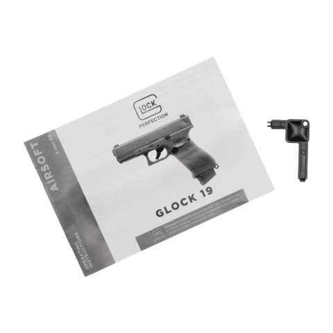 Replika pistolet ASG Glock 19X 6 mm coyote CO2