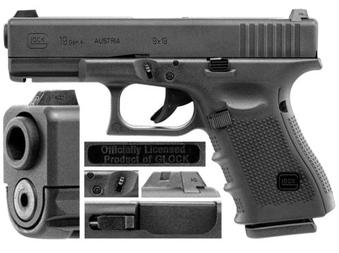 Replika pistolet ASG Glock 19 gen 4. 6 mm