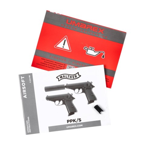 Replika pistolet ASG Walther PPK/S SD 6 mm gas