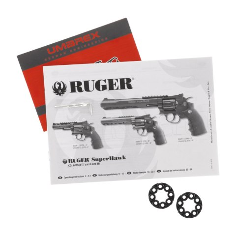 Replika rewolwer ASG Ruger Superhawk 8" 6 mm czarny