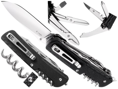 Scyzoryk Ruike LD41-B wielofunkcyjny, czarny