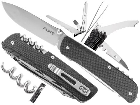 Scyzoryk Ruike LD42-B wielofunkcyjny, czarny