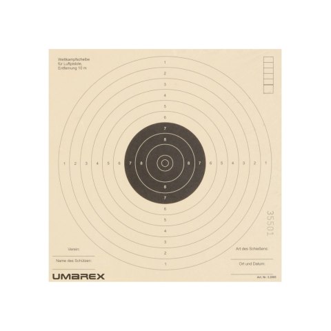 Tarcze papierowe Umarex 17x17 1000 szt.