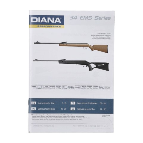 Wiatrówka Diana 34 EMS syntetyk czarna 4,5 mm