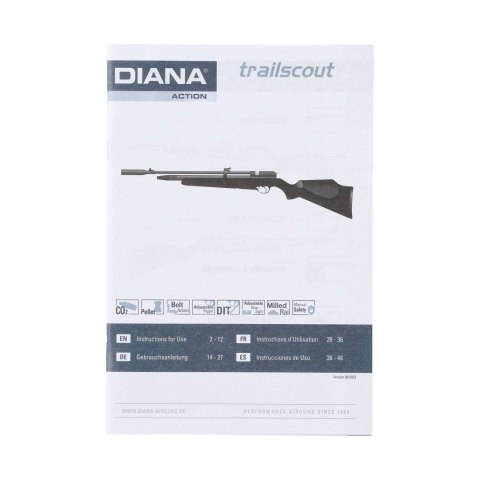Wiatrówka Diana Trailscout CO2 syntetyk czarna 4,5 mm