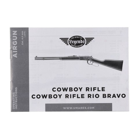 Wiatrówka Legends Cowboy Rifle 4,5 mm srebrna