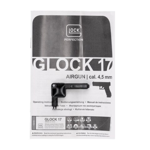 Pistolet wiatrówka Glock 17 gen 5. 4,5 mm czarny