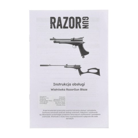 Pistolet wiatrówka RazorGun Blaze 4,5 mm CO2