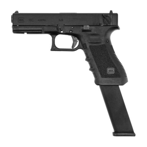 Replika pistolet ASG Glock 18C gen 3. 6 mm gas