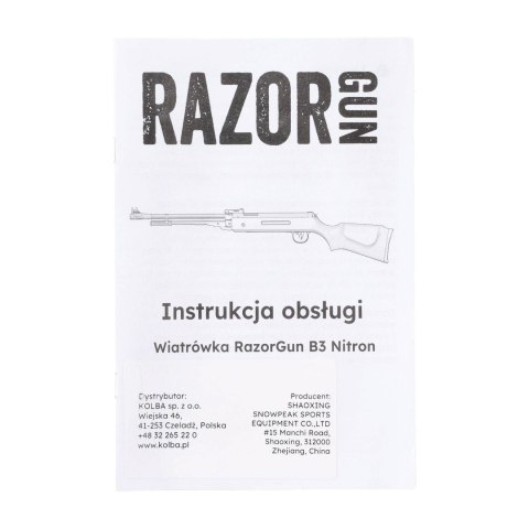 Wiatrówka RazorGun B3 Nitron 5,5 mm sprężyna gazowa